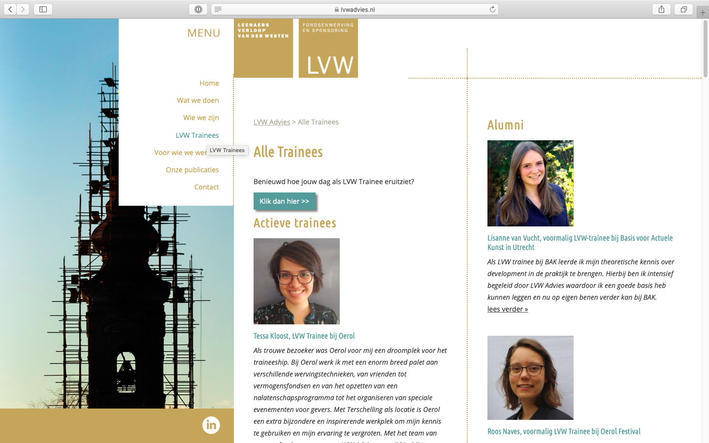 LVW Advies Trainees portfolio larotonde