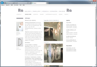 Galerie Ra, de homepage