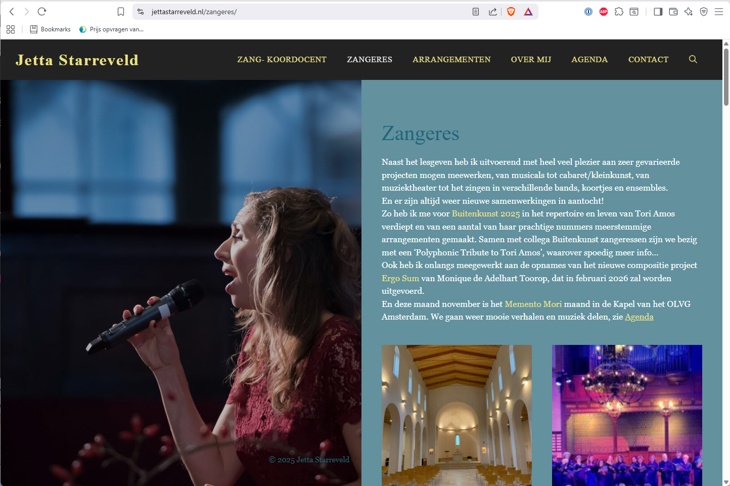 webdesign jetta starreveld zangeres